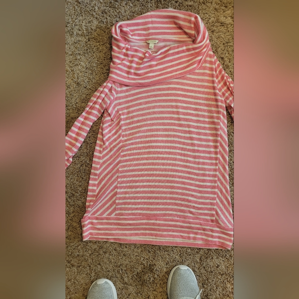 Cowl neck light weight sweater